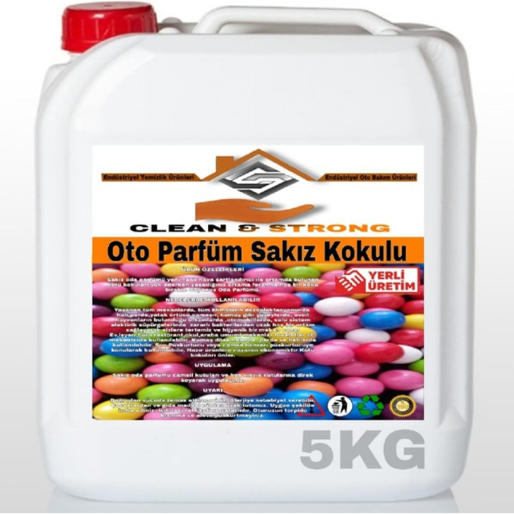 Clean&Strong Oto Parfüm Sakız Kokusu 5kg Oto Kokuları Fiyatı