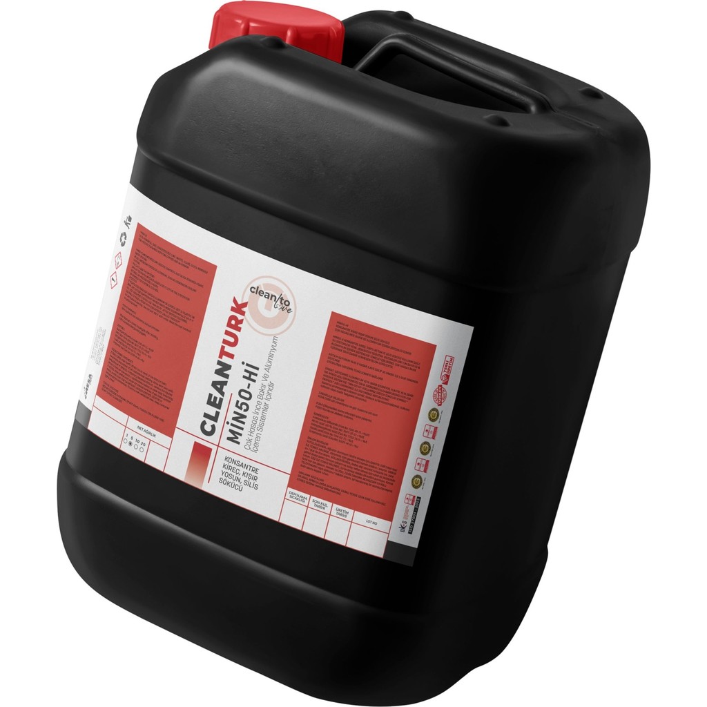 Cleanturk MIN50-Hİ Bakır & Alüminyum Uyumlu Kireç Çözücü | Pas, Silis ve Yosun Temizleyici 5 kg Deterjan ve Temizlik Ürünleri Fiyatı