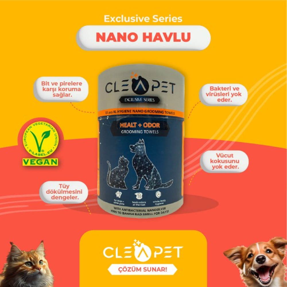 Cleapet Exclusıve 15’li Nano Havlu Evcil Hayvan Ürünleri Fiyatı