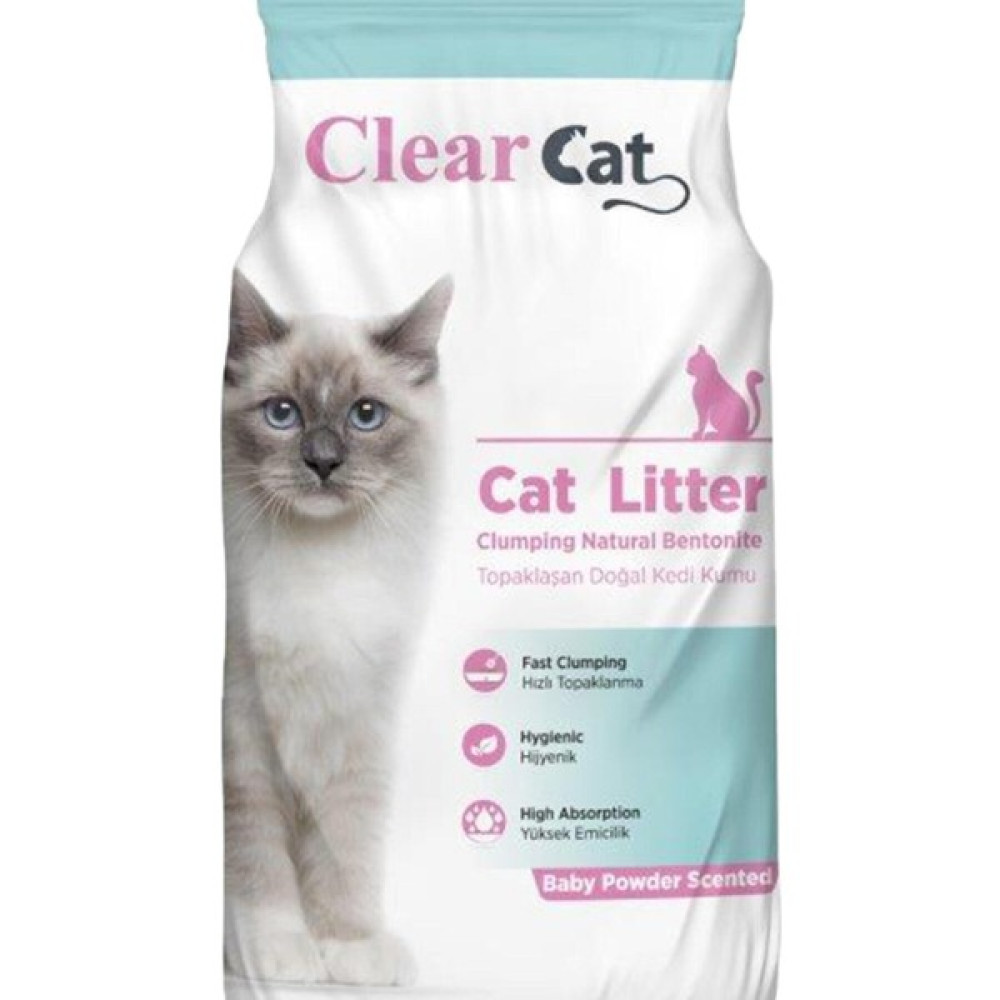Clear Cat Clearcat Bebek Pudrası Kokulu Bentonit Doğal Topaklaşan Kedi Kumu 10 Lt Evcil Hayvan Ürünleri Fiyatı
