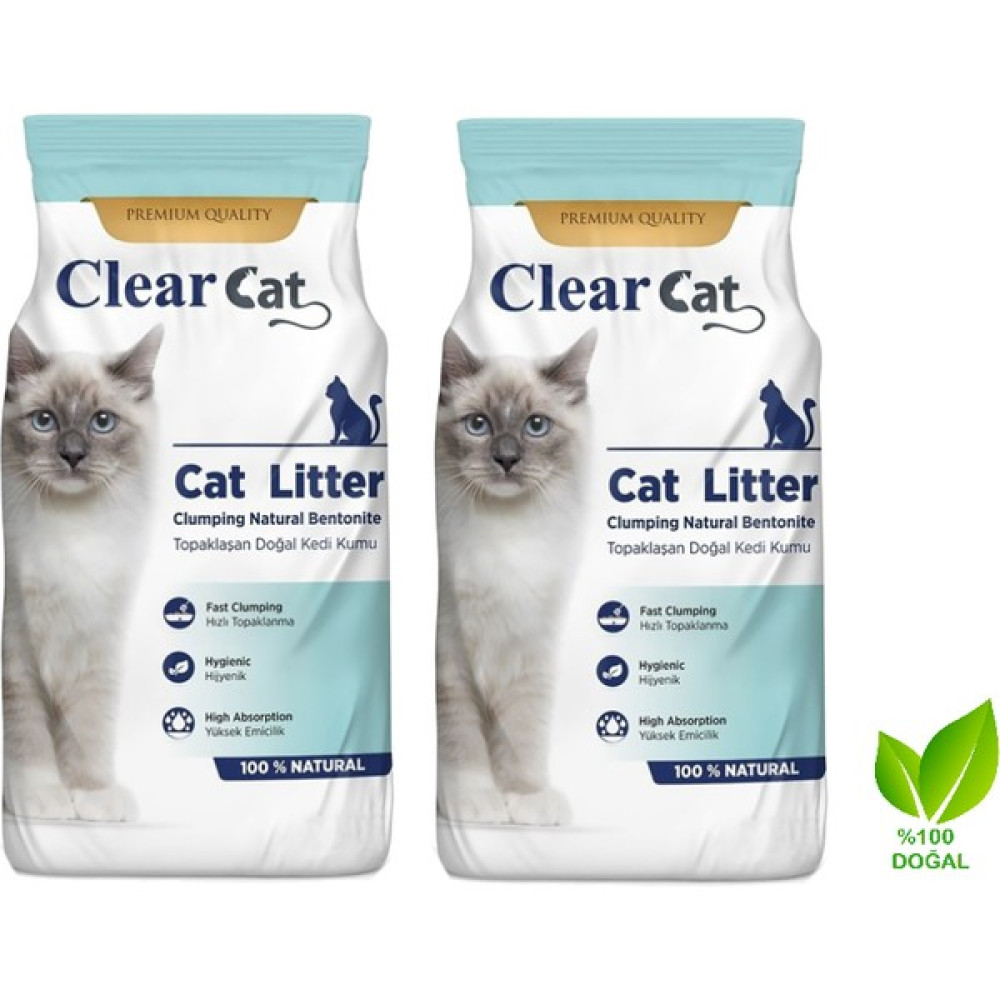 Clear Cat Kokusuz Natural Kedi Kumu 10 kg x 2 Adet Evcil Hayvan Ürünleri Fiyatı