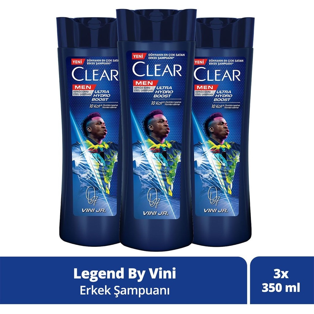 Clear Men Vinícius Júnior Kokusuz Şampuan Seti 3x350 ml Sürdürülebilir Pamuk Karışımı Malzeme Evcil Hayvan Ürünleri Fiyatı