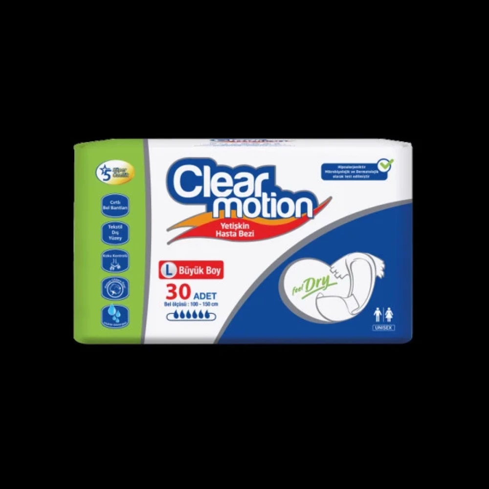 Clear Motıon Clearmotion Large Hasta Bezi 0028 Hasta Bezleri ve Temizliği Fiyatı