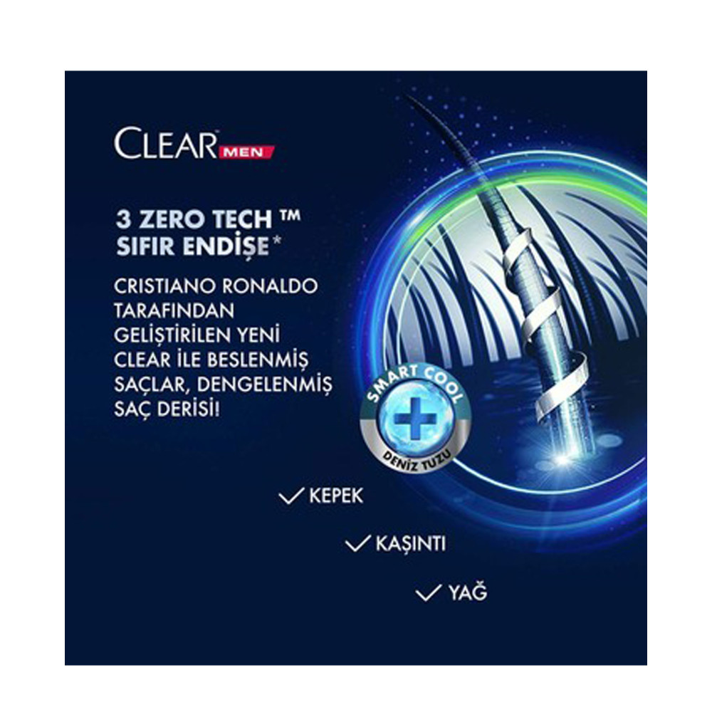 Clear Şampuan 350 ml Men Legend By CR7 Cristiano Ronaldo Kepeğe Karşı