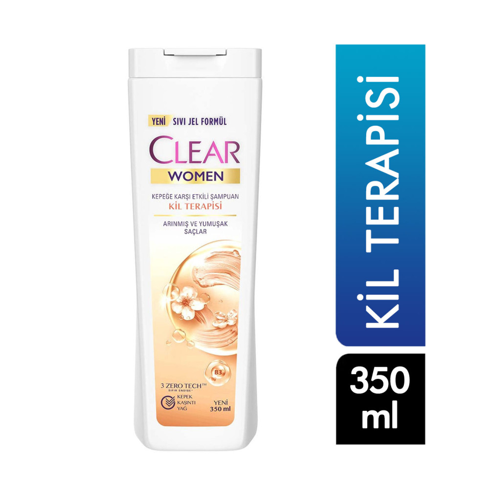 Clear Şampuan 350 ml Women Kil Terapisi Şampuan ve Saç Kremi Fiyatı