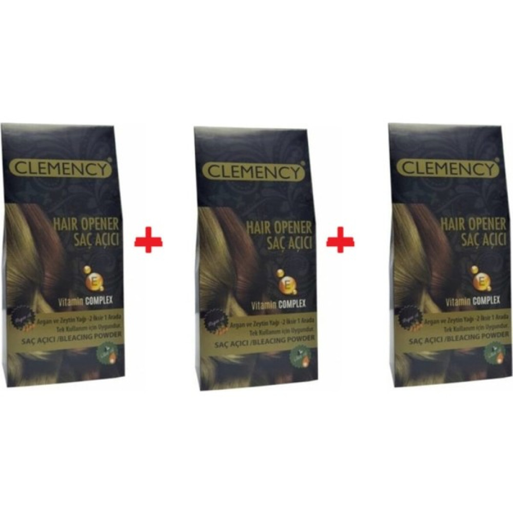 Clemency Bitkisel Içerikli Saç Açıcı Set 30 gr Toz Açıcı Orıal 60 ml 40 Volum Oksidan x 3 Adet - yok Oto Boyaları Fiyatı