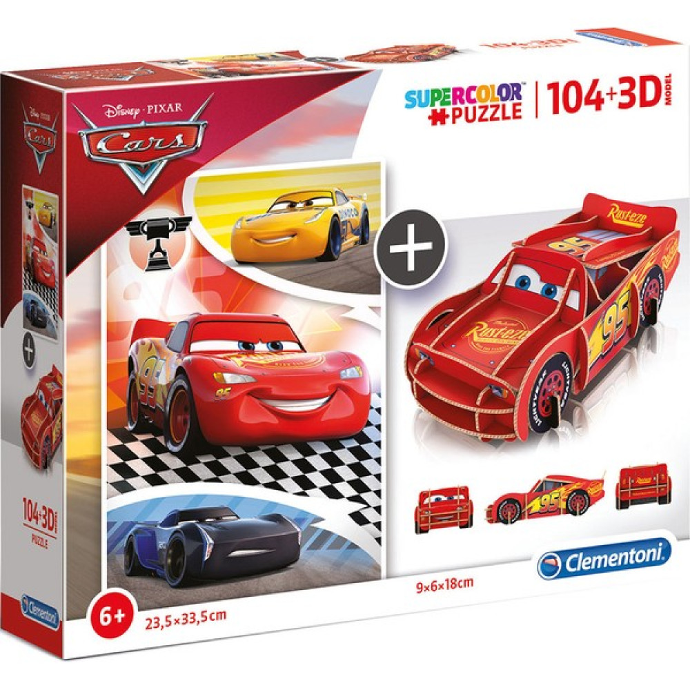 Clementoni 104 Parça Puzzle + 3D Model Cars Puzzle & Aksesuarları Fiyatı