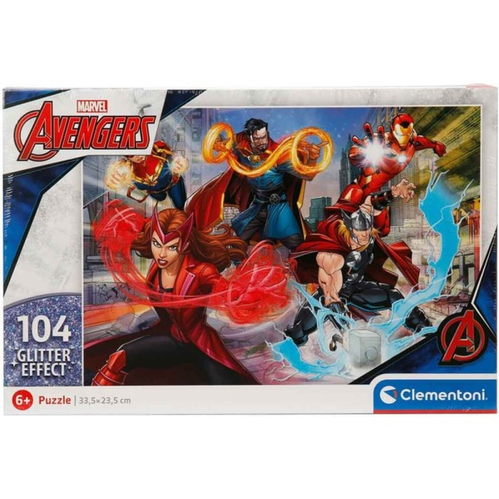Clementoni 104 Parça Supercolor Glitter Effect Puzzle: Marvel Avengers Puzzle & Aksesuarları Fiyatı