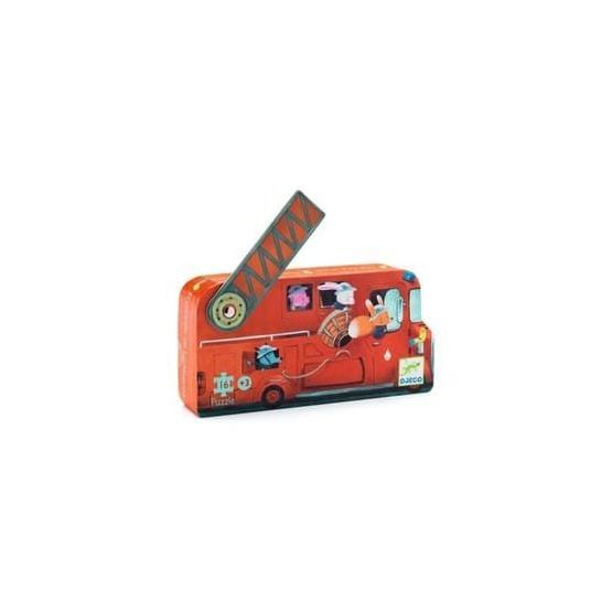 Clementoni Djeco Dekoratif The Fire Truck 16 Parça Puzzle