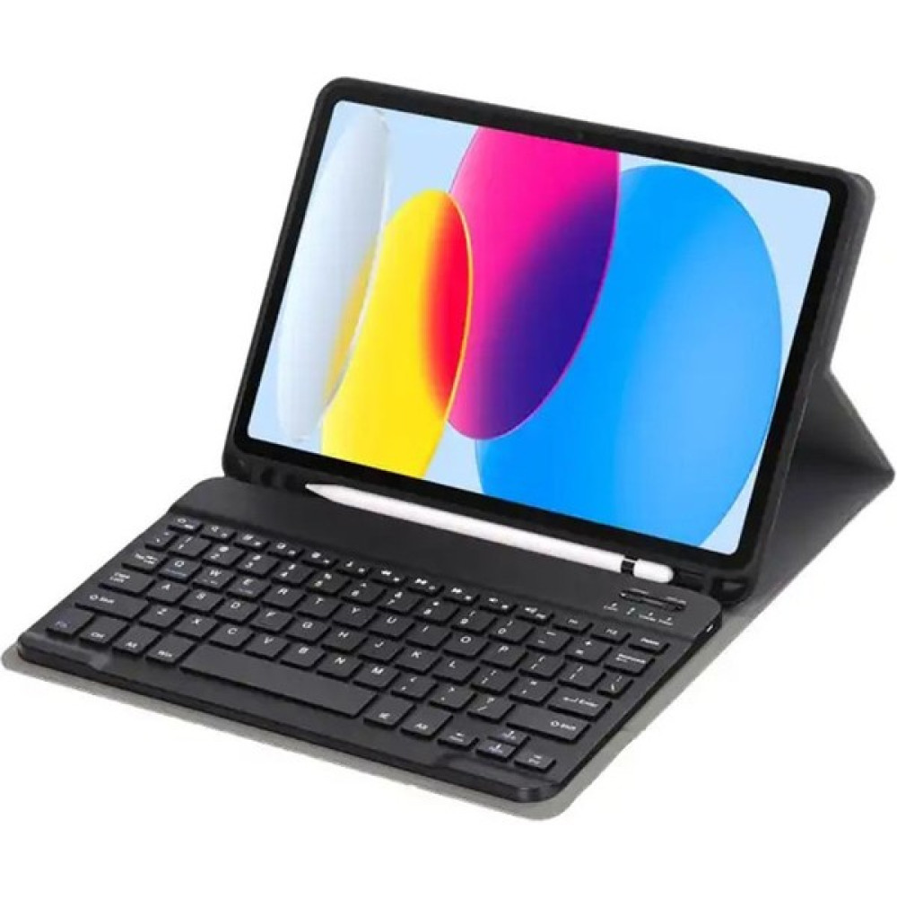 Clemon Ipad 10.nesil (10.9 Inç) Uyumlu Bluetooth Özellikli Kalem Bölmeli Türkçe Klavyeli Kılıf - Siyah Tablet Kılıfı Fiyatı