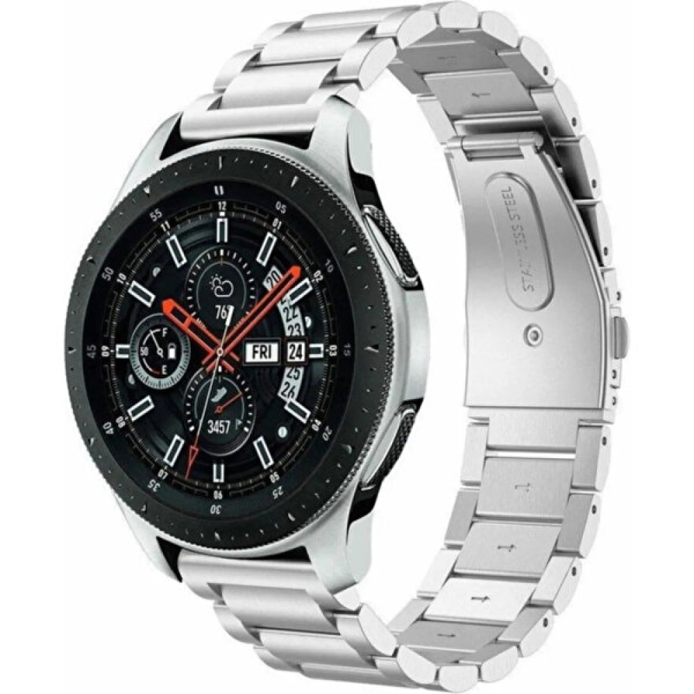 Clemon Mi Watch Color - Mi Watch -Mi Watch S1 Uyumlu 22 mm Paslanmaz Çelik Kordon - Gümüş Giyilebilir Teknoloji Aksesuarları Fiyatı