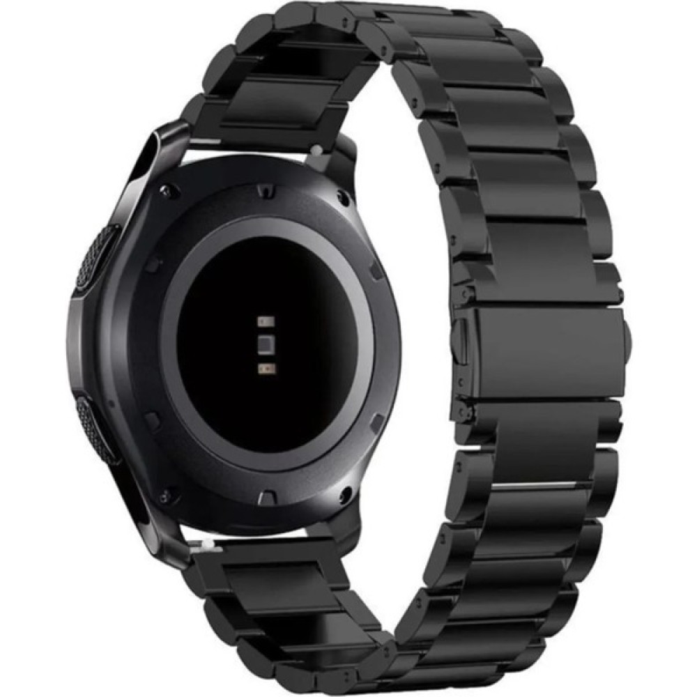 Clemon Mi Watch Color - Mi Watch -Mi Watch S1 Uyumlu 22 mm Paslanmaz Çelik Kordon - Siyah Giyilebilir Teknoloji Aksesuarları Fiyatı