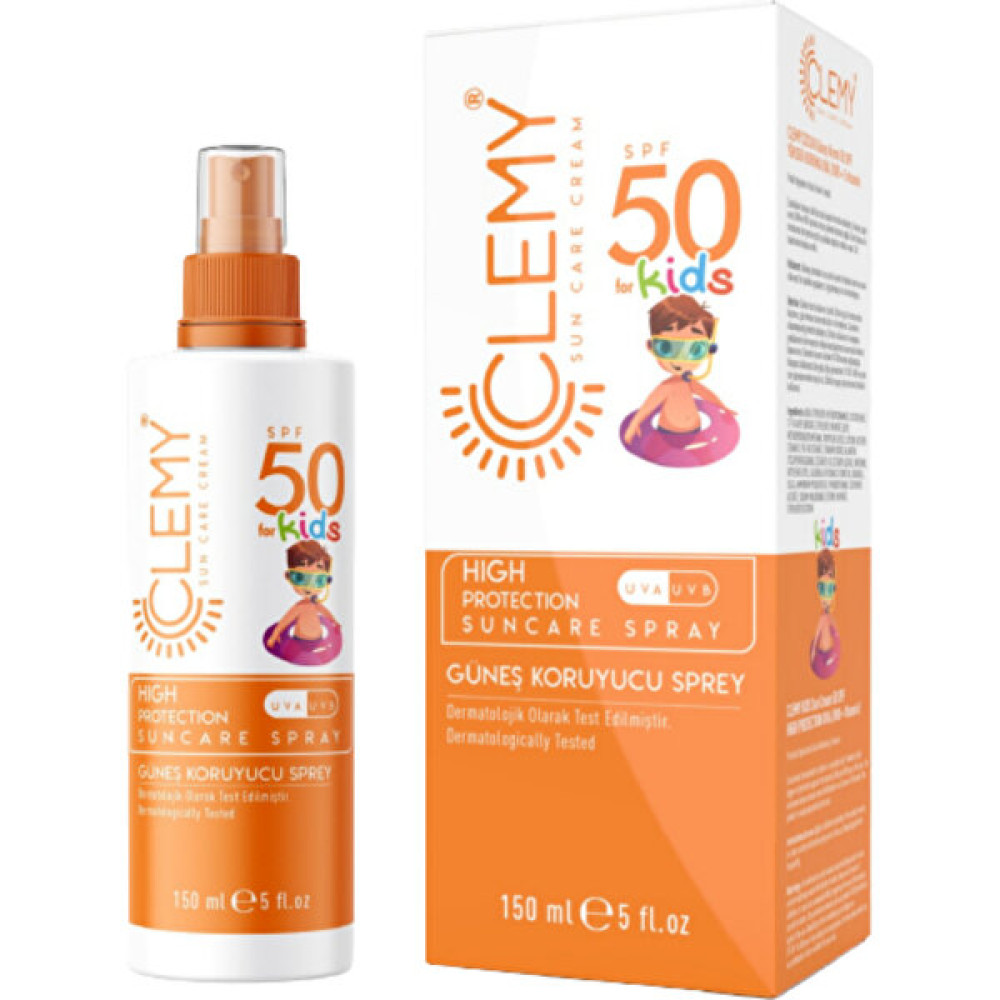 Clemy Çocuk Güneş Koruma Kremi 50 Spf Yüksek Koruma Uva/Uvb + E Vitamini Güneş Kremleri ve Losyonları Fiyatı