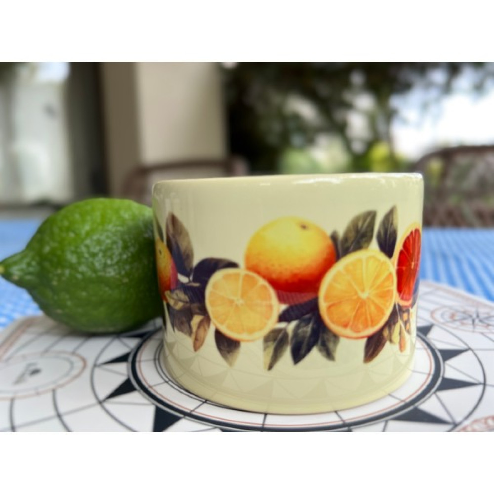Clicksy Limon Desenli Meyve Temalı Kupa Bardak - 299 ml - Açık Mavi - Sarı Oto Boyaları Fiyatı