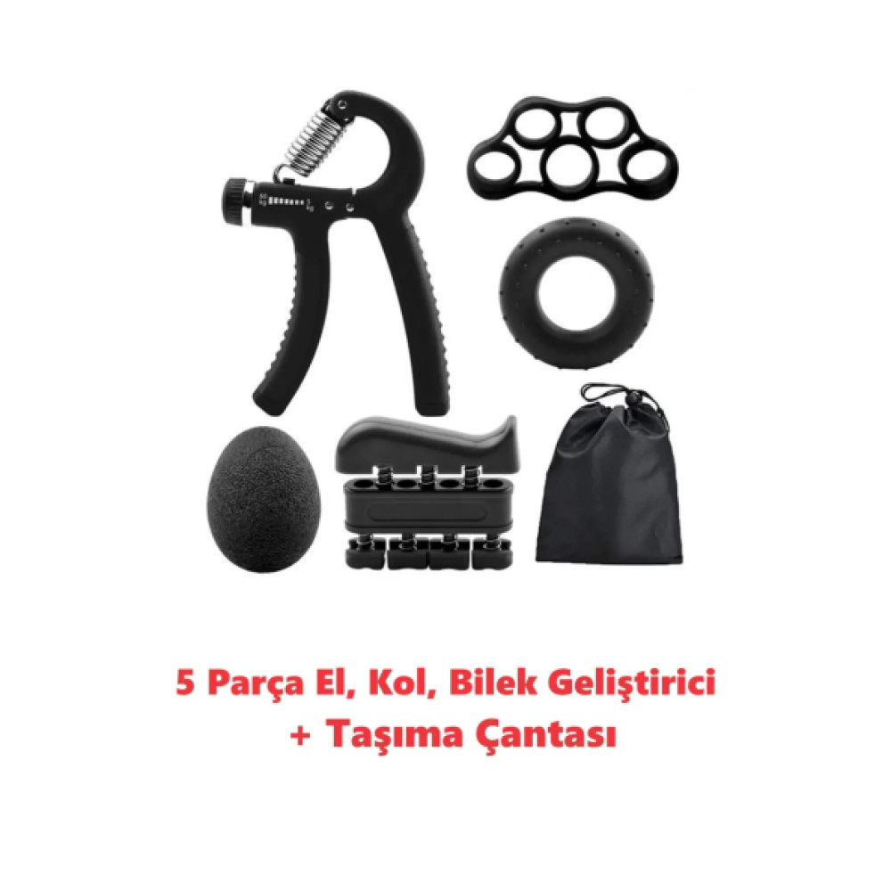 Clifton 5 Parca El Kol Bilek Parmak Egzersiz Guclendirici Fitness Spor Aletleri Seti Takim Dambıllar & El / Ayak Ağırlıkları Fiyatı