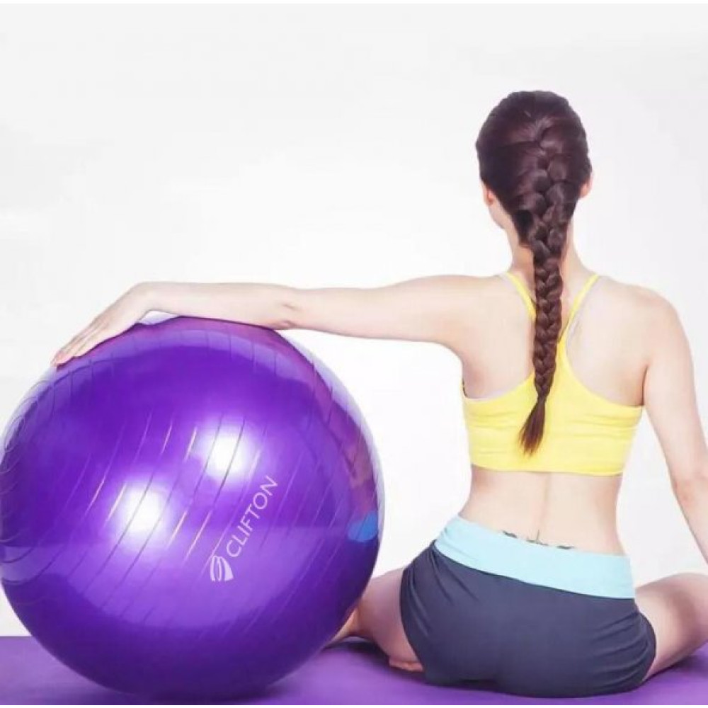 Clifton 65 Cm Fitilli Pilates Topu Mor Pompa Pilates Aletleri Fiyatı