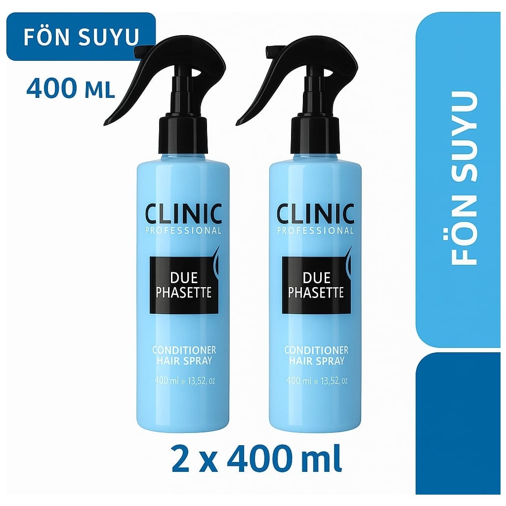 Clinic Pyroo Clinic Fön Suyu ve Kolay Tarama Spreyi 400 ml x 2 Kokulu Besleyici Sıvı Saç Bakım Ürünü Diğer Fiyatı