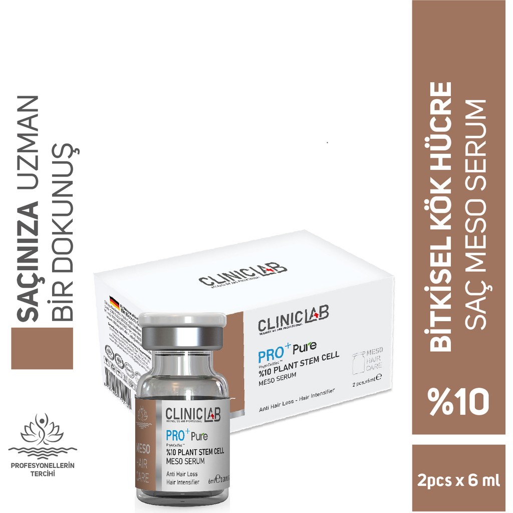 Cliniclab Saç Köklerini Uyarıcı %10 Bitkisel Kök Hücre Içeren Meso Serum 6 ml X 2 Adet Diğer Fiyatı