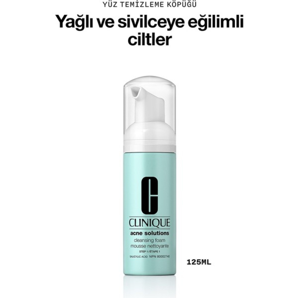 Clinique Anti-Blemish Solutions™ Temizleyici Köpük 125 ml Cilt Temizleme ve Peeling Fiyatı