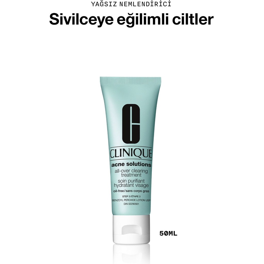 Clinique Anti-Blemish Solutions™ Yağsız Nemlendirici 50 ml Akne ve Sivilce Bakımı Fiyatı