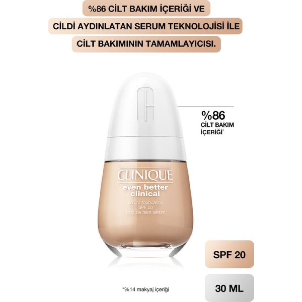 Clinique Bej Even Better Clinical Serum Fondöten Spf 20 192333077863 85169 Cn 40 Cream Chamois (vf) Fondötenler Fiyatı