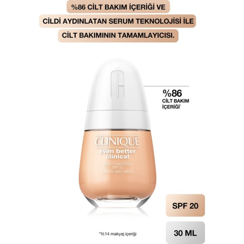 Clinique Even Better Clinical Serum Fondöten Spf 20 192333077849 85169 Cn 20 Fair (vf) Fondötenler Fiyatı