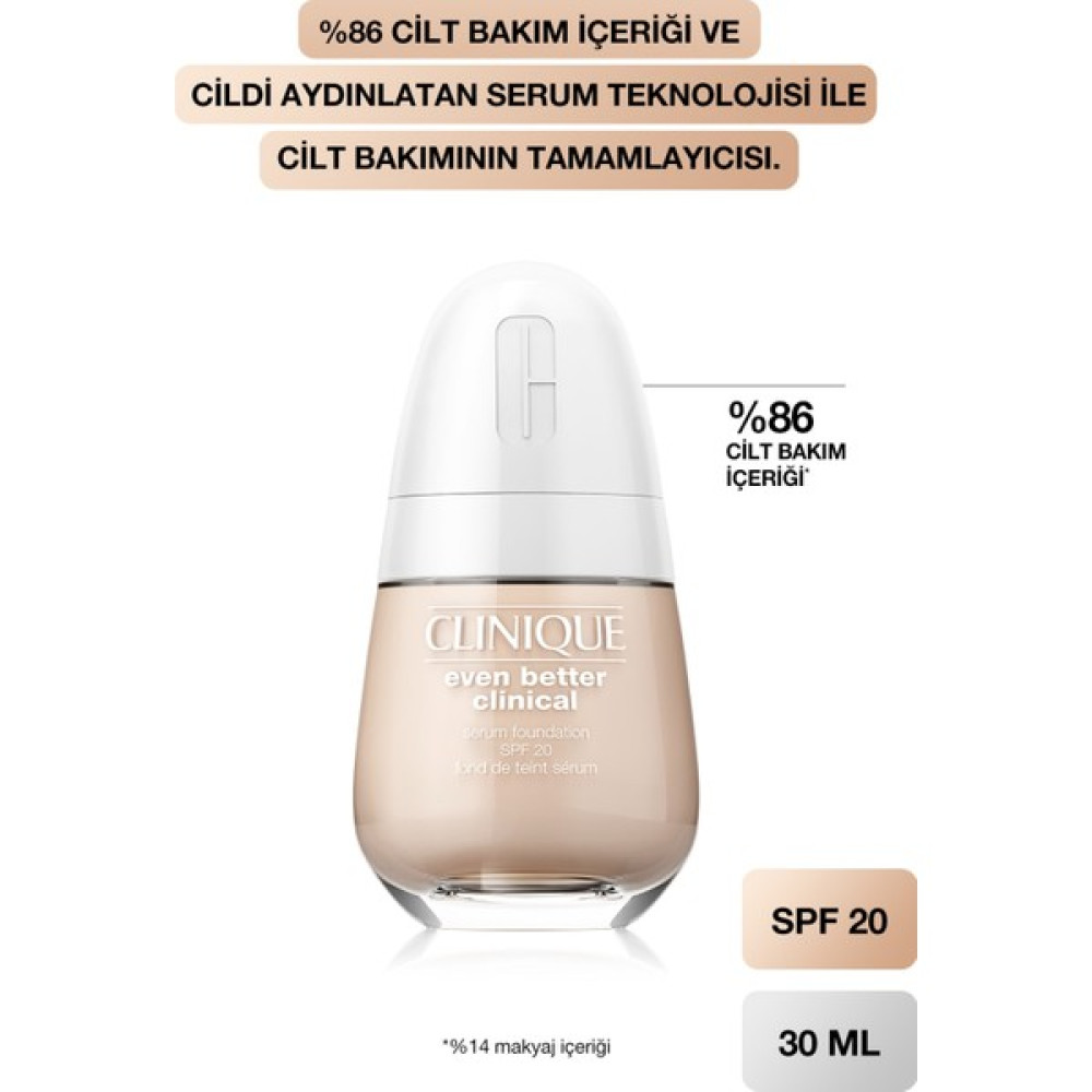 Clinique Even Better Clinical Serum Fondöten Spf 20 192333078235 85169 Wn 01 Flax (vf) Fondötenler Fiyatı