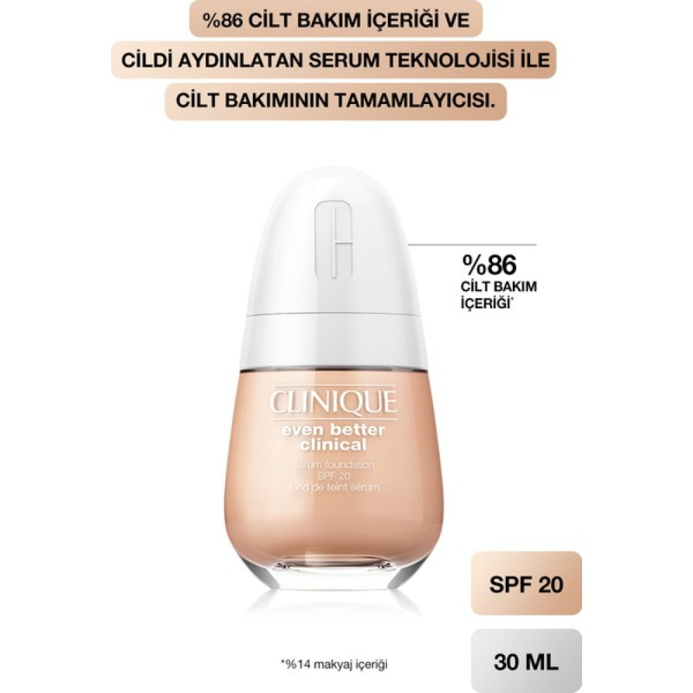 Clinique Even Better Clinical Serum Fondöten SPF 20 192333078242 85169 CN 02 Breeze (VF) Fondötenler Fiyatı