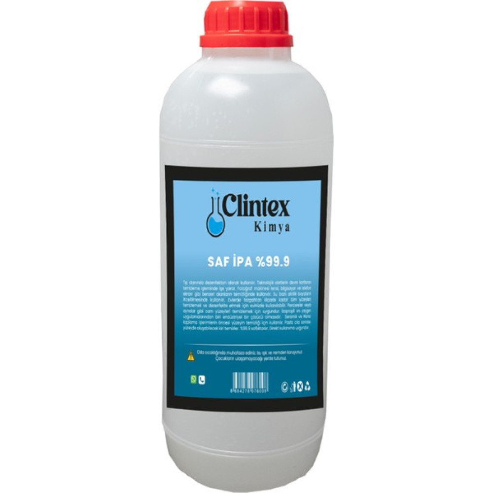 Clintex Kimya %99.9 Saf Ipa Yüzey Temizleyici Solvent 1 Lt Parlatıcı ve Temizleyiciler Fiyatı