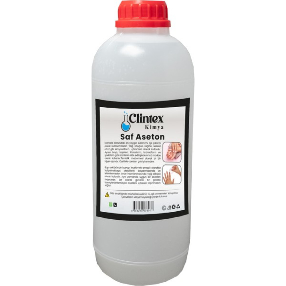 Clintex Kimya Saf Aseton %99.9 1 Lt Tırnak Bakımı Fiyatı