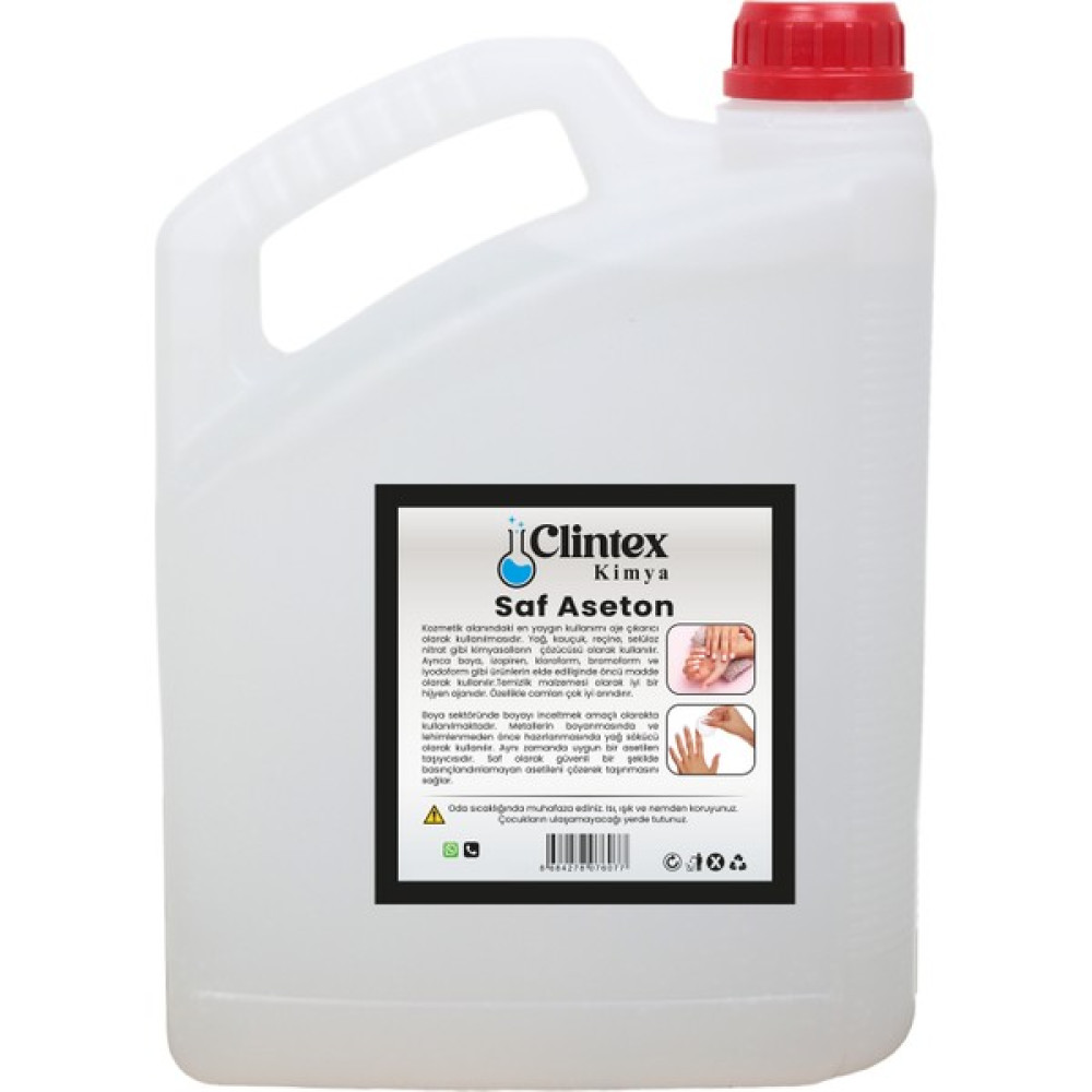 Clintex Kimya Saf Aseton %99.9 3 lt Tırnak Bakımı Fiyatı