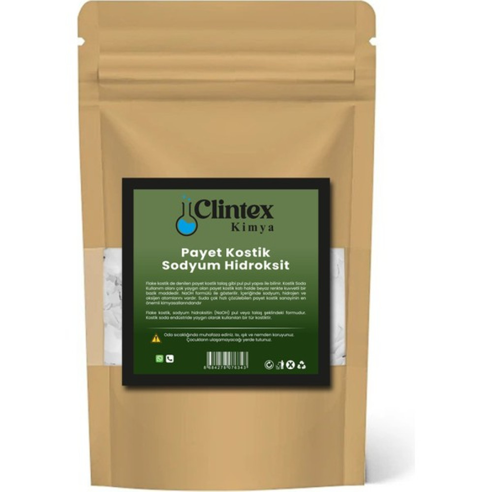 Clintex Kimya Sodyum Hidroksit Payet Kostik 1 kg Parlatıcı ve Temizleyiciler Fiyatı