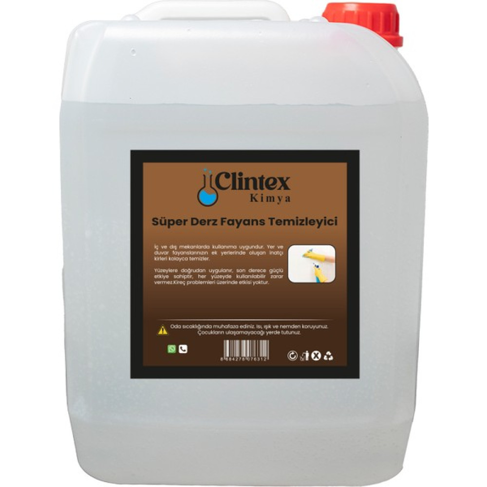 Clintex Kimya Süper Derz Fayans Temizleyici 5 Lt Parlatıcı ve Temizleyiciler Fiyatı