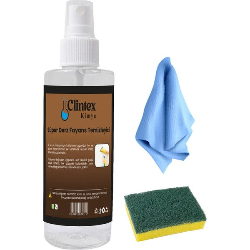 Clintex Kimya Süper Derz Fayans Temizleyici Set 200 ml Parlatıcı ve Temizleyiciler Fiyatı