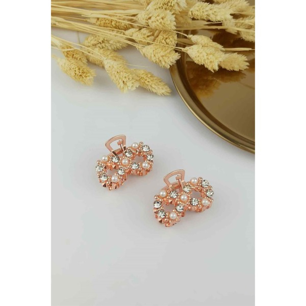 ÇLK Accessories 2 Li Incili Sonsuzluk Metal Mandal Toka TRTOKA9799 - Rose Toka, Taç & Saç Bandı Fiyatı