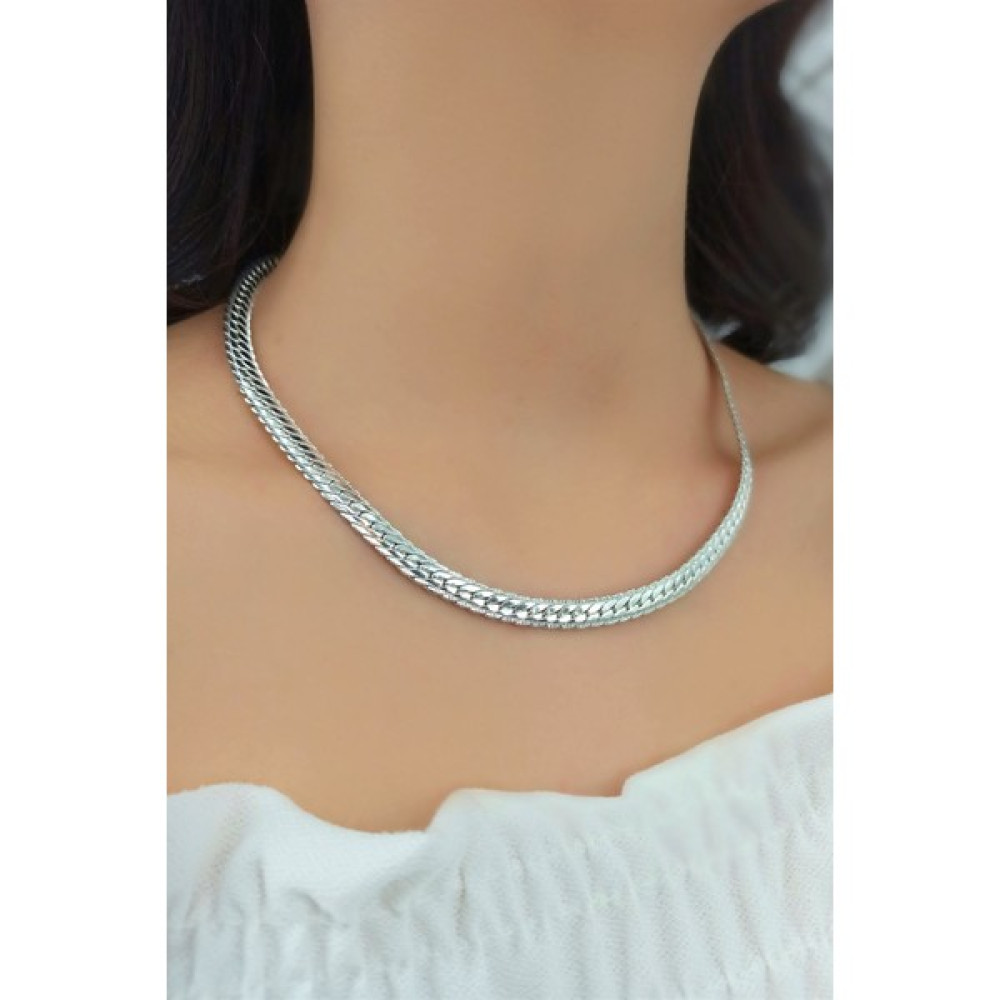 ÇLK Accessories Balık Sırtı Kolye TRKOLYE50189 - Gümüş Bijuteri Kolye Fiyatı