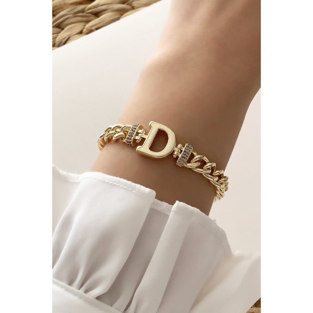 ÇLK Accessories D Harf Bileklik TRBILEK7714 B34003 Saat ve Bileklik Aksesuarı Fiyatı
