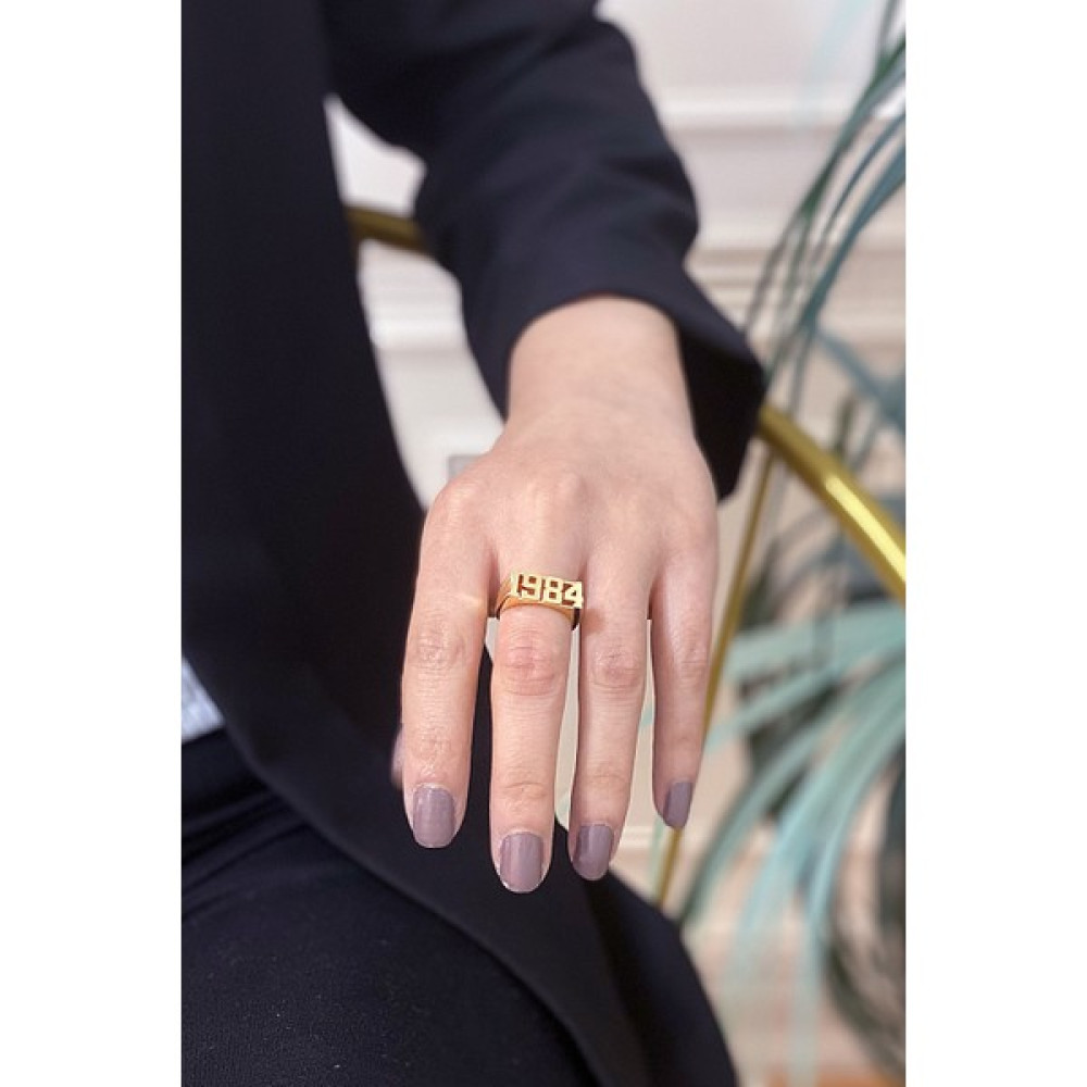 ÇLK Accessories Doğum Tarihli 1984 Yüzük 1076 Y32503 - Standart Bijuteri Yüzük Fiyatı