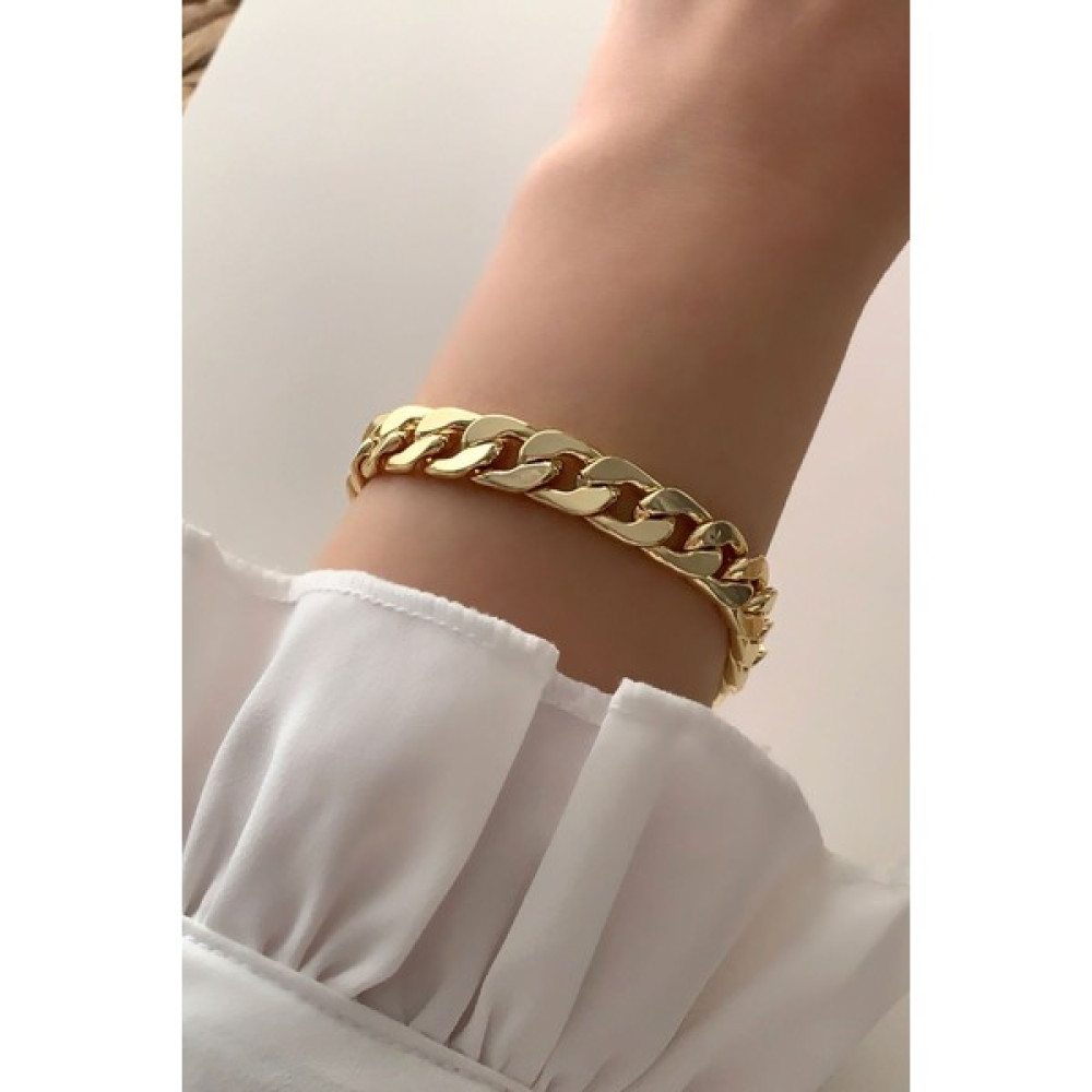 ÇLK Accessories Klasik Zincir Bileklik TRBILEK7822 YB333503 - Gold Saat ve Bileklik Aksesuarı Fiyatı