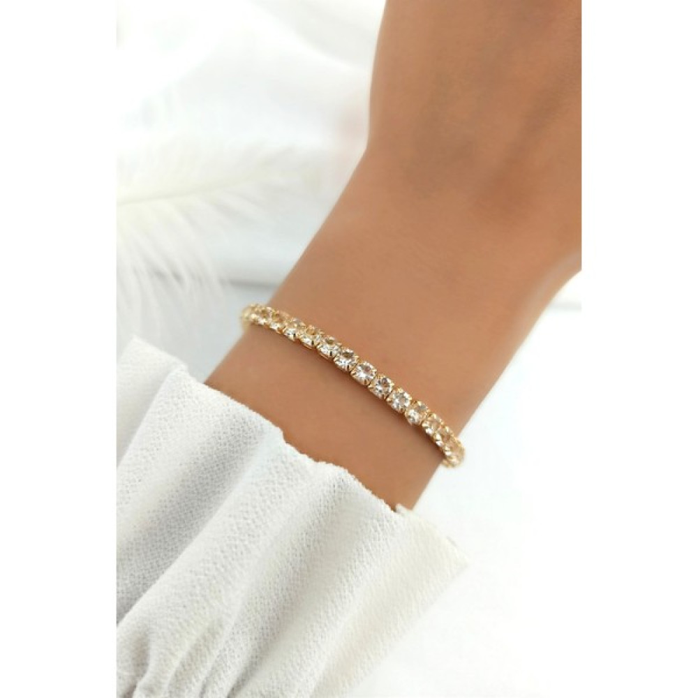 ÇLK Accessories Misinalı Kalın Su Yolu Bileklik TRBILEK70046 - Gold Saat ve Bileklik Aksesuarı Fiyatı