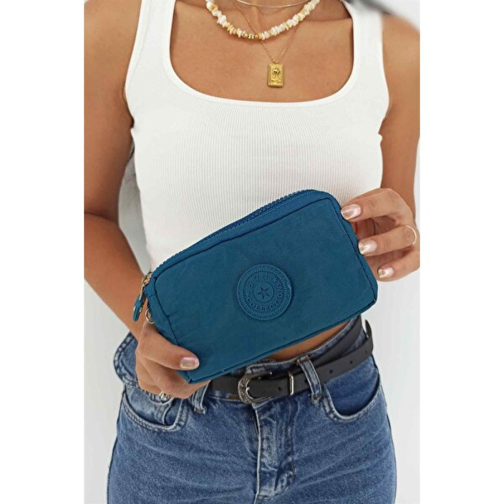 ÇLK Accessories Üç Bölmeli Kipling Kumaş Cüzdan Mavi TRCÜZDAN571A Bayan Cüzdan Fiyatı