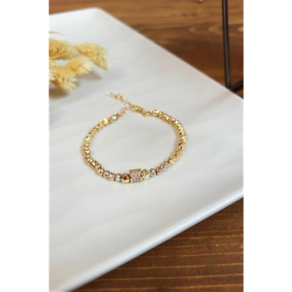 Çlk Accessories Yeni Sezon Dorika Taş Detaylı Özel Seri Bileklik B85003 Çelik Bilezik Fiyatı