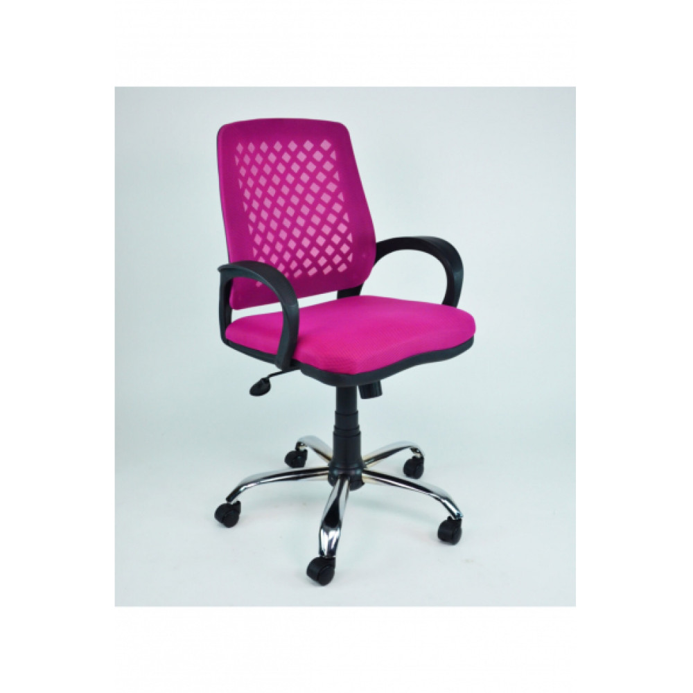 Clk Fileli Petek Pembe Krom Bilgisayar Ofis Calisma Sandalyesi Koltugu Ofis Koltukları Fiyatı