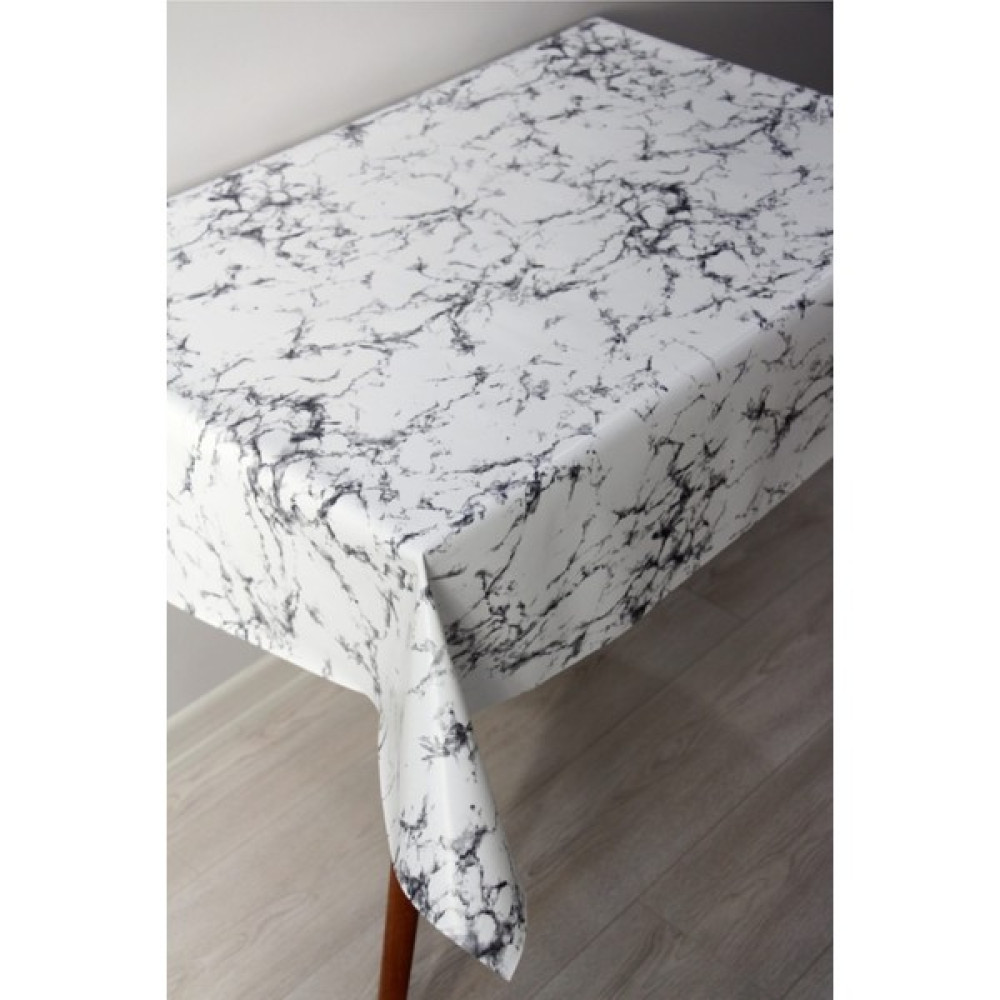 Clk Home Astarlı Silinebilir Pvc Muşamba Masa Örtüsü 190-A - 140 x 160 cm - Gri Masa Örtüsü Fiyatı
