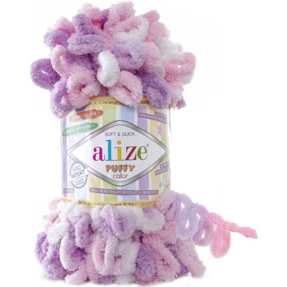 Clk Tekstil 5 Adet Alize Puffy Color El Örgü Ipi Ipliği Renk Kodu 6051 - Mor Oyun & Hobi Fiyatı