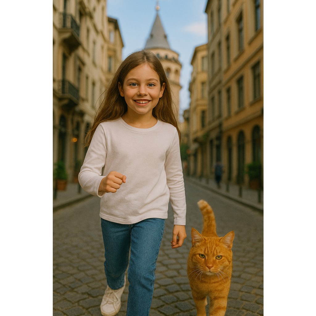 Cloise Çocuk Uzun Kollu T-Shirt Kız - Erkek Beyaz %100 Pamuk Basic Comfort Fit Kol Giyim & İç Giyim Fiyatı
