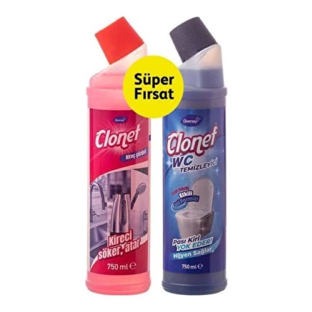 Clonet Wc Temizleyici ve Kireç Sökücü Ev Temizliği Fiyatı