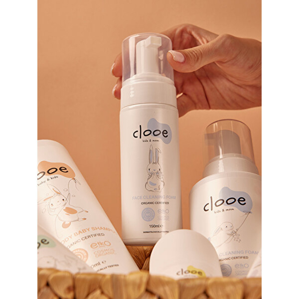 Clooe Organik Sertifikalı Yüz Temizleme Köpüğü Cilt Temizleme ve Peeling Fiyatı