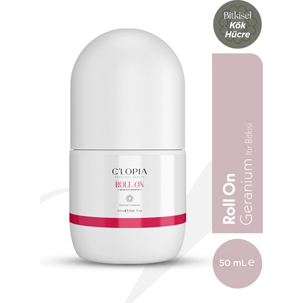 C'LOPIA BEAUTY Roll-On Itır Yağı Vit-E, Geranium - 50 ml Diğer Fiyatı
