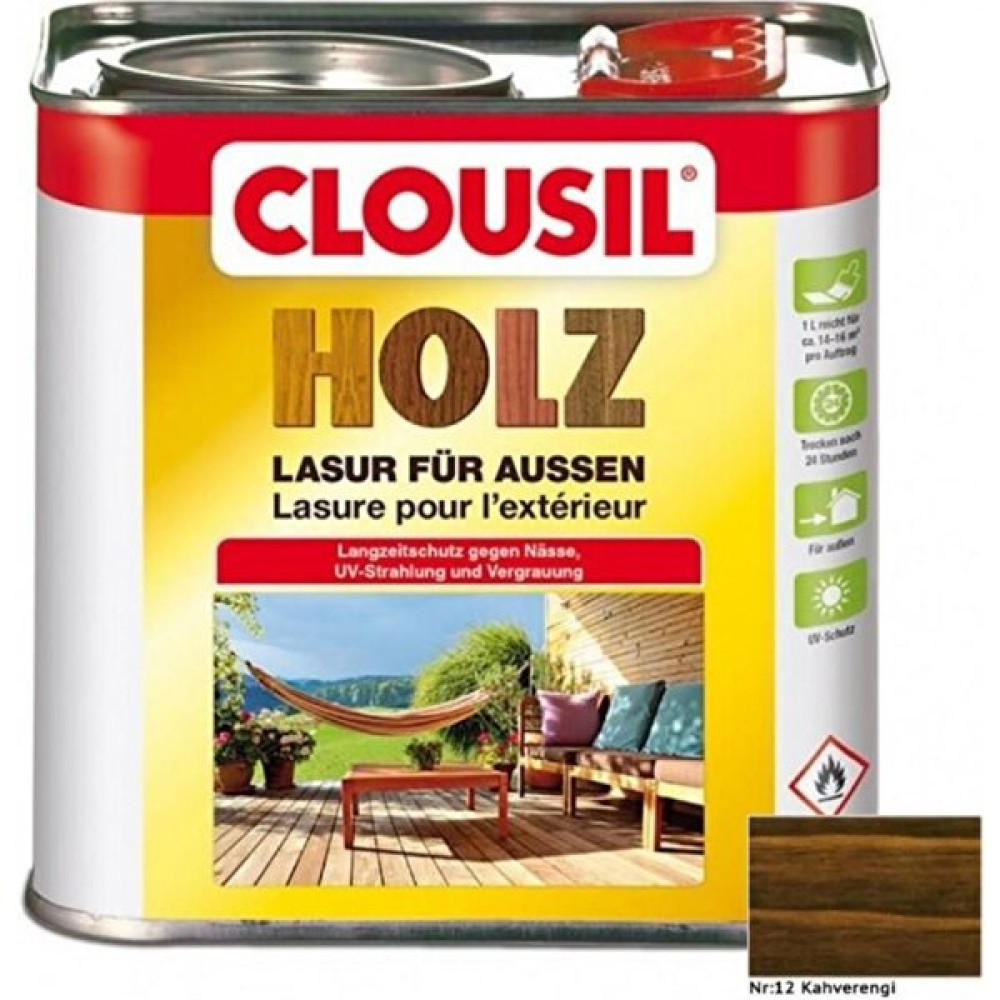 CLOU Solvent Bazlı Ahşap Koruyucular 25LTCLOU Nr:12 Kahve Slv Bazlı Ahşap Koruyucu 25 Litre Boyalar & Boyacı Aletleri Fiyatı